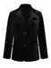 Cappotto in velluto con tasche e revers anni '30