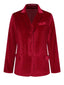 Cappotto in velluto con tasche e revers anni '30