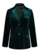 Cappotto in velluto con tasche e revers anni '30