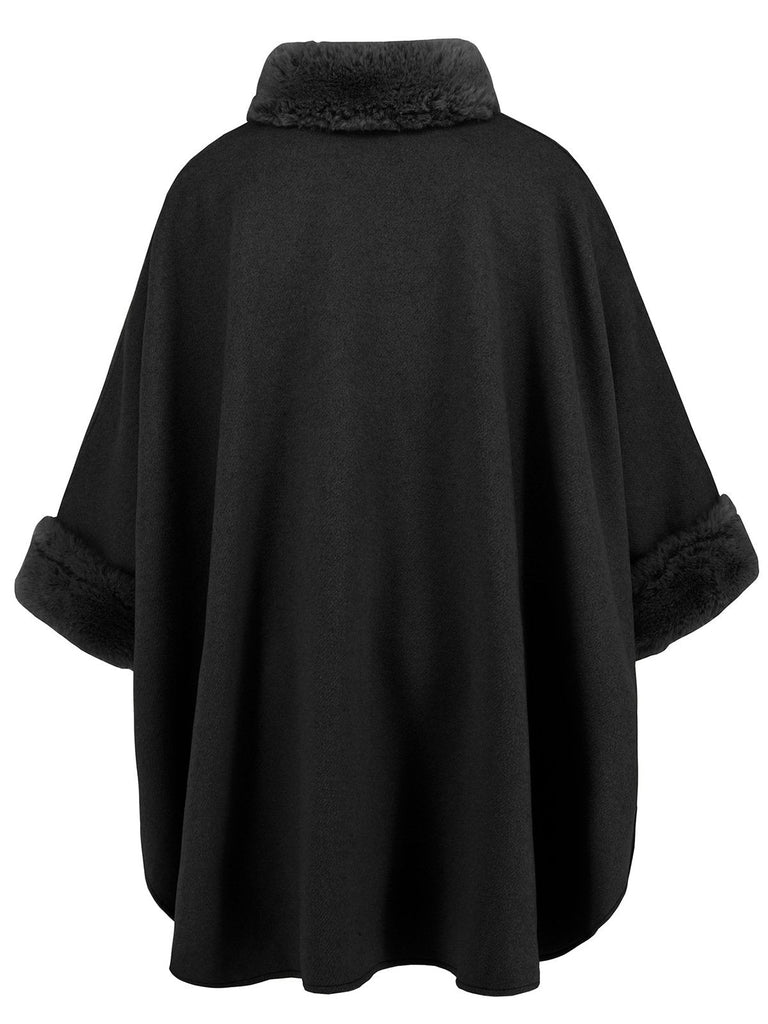 Cappotto in pelliccia sintetica vintage anni '50