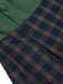 Abito plaid senza maniche patchwork verde anni '40