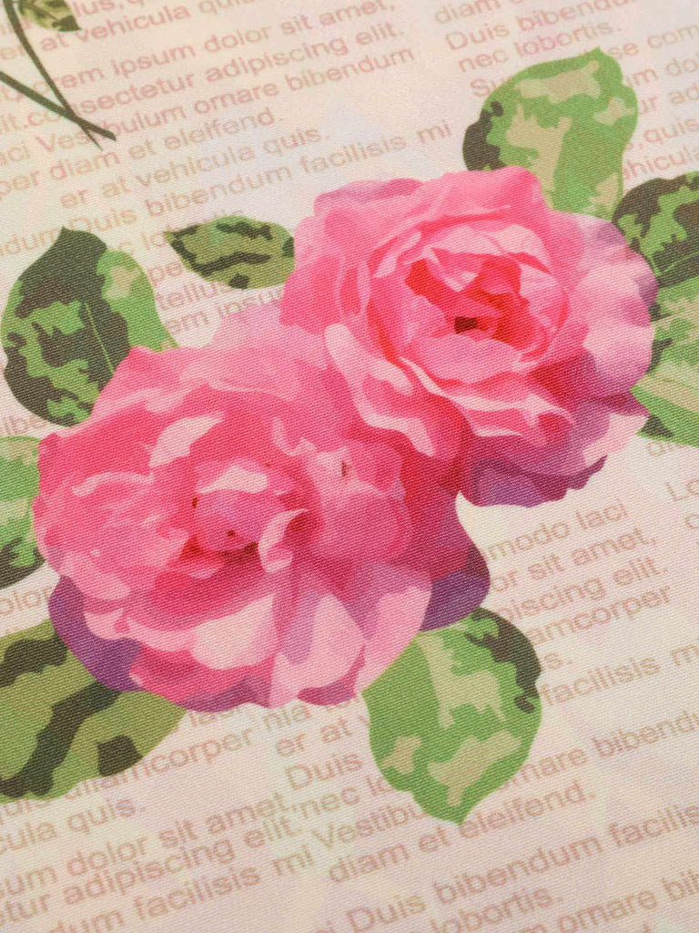 Abito rosa cintura multicolore anni '50
