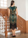 Abito motivo floreale nappe paillettes anni '20