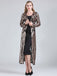 Cardigan lungo paillettes trasparenti ricamate anni '20