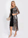 Cardigan lungo paillettes trasparenti ricamate anni '20