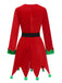Costume da elfo natalizio rosso anni '80