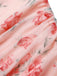 Abito da sirena in rete di seta rosa anni '30
