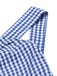 Abito plaid spalle scoperte scollo all'americana blu anni '60