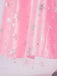 Top con paillettes Wicked e gonna a rete a ruota rosa anni '70