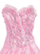 Top con paillettes Wicked e gonna a rete a ruota rosa anni '70