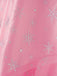 Top con paillettes Wicked e gonna a rete a ruota rosa anni '70