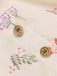 Abito floreale maniche a sbuffo puro cotone beige anni '40