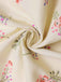 Abito floreale maniche a sbuffo puro cotone beige anni '40