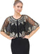 Mantello Argyle paillettes in rete vintage anni '20