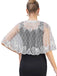 Mantello Argyle paillettes in rete vintage anni '20