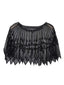 Mantello perline paillettes in rete vintage anni '20
