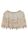 Mantello perline paillettes in rete vintage anni '20