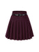 2PCS Top gessato grigio scuro e gonna a pieghe anni '60