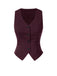 2PCS Top gessato grigio scuro e gonna a pieghe anni '60