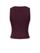 2PCS Top gessato grigio scuro e gonna a pieghe anni '60