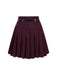 2PCS Top gessato grigio scuro e gonna a pieghe anni '60