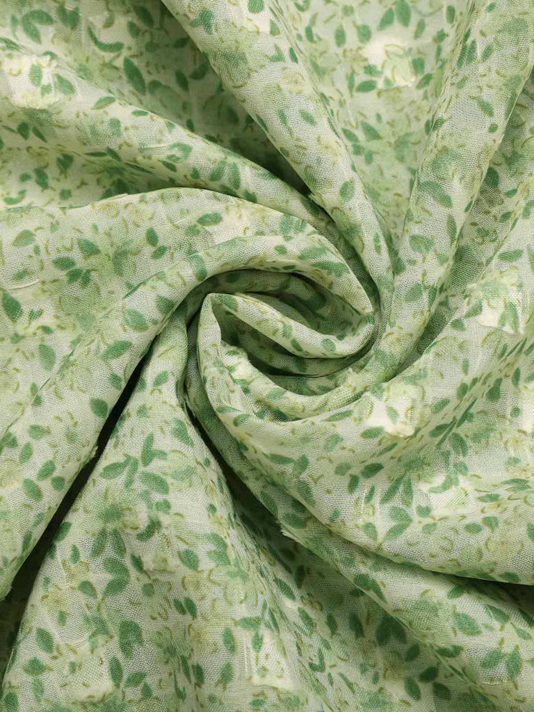 Abito a fiori scollo a cuore Verde anni '40