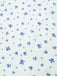 Abito floreale con cravatta obliqua in cotone bianco anni '40
