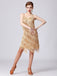 Abito Charleston con spalline nappe a strati anni '20