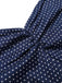 Tuta corta cotone patchwork a pois blu anni '40