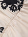 [Prevendita] Tuta corta stampa tribale e scollo obliquo beige anni '40