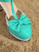 Scarpe Mary Jane con tacco grosso e fiocco