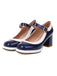 Scarpe con tacco alto Mary Jane Patchwork
