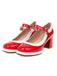 Scarpe con tacco alto Mary Jane Patchwork