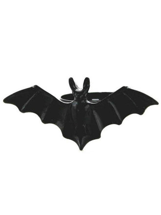 Anello in lega a forma di pipistrello retrò nero