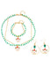 Set di collana e bracciale e orecchini con perline natalizie