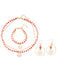 Set di collana e bracciale e orecchini con perline natalizie