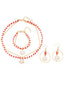 Set di collana e bracciale e orecchini con perline natalizie