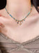 Collana Boho Turchese con Perline e Pendente Sole Luna Stella