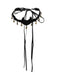 Collana di Halloween in flanella con luna e stelle nere