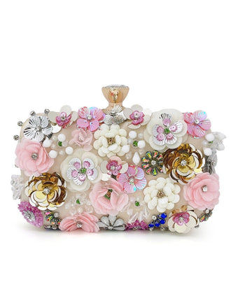 Borsa a tracolla con decorazioni floreale vintage