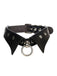 Collana girocollo in similpelle gotica per Halloween