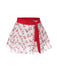 2PCS Bikini e copricostume cintura in vita rosso ciliegia anni '50