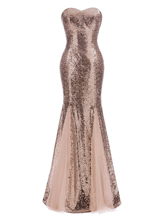 Abito con paillettes senza spalline vintage anni '30