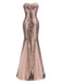 Abito con paillettes senza spalline vintage anni '30