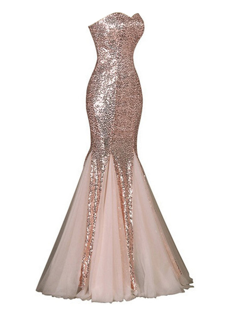 Abito con paillettes senza spalline vintage anni '30