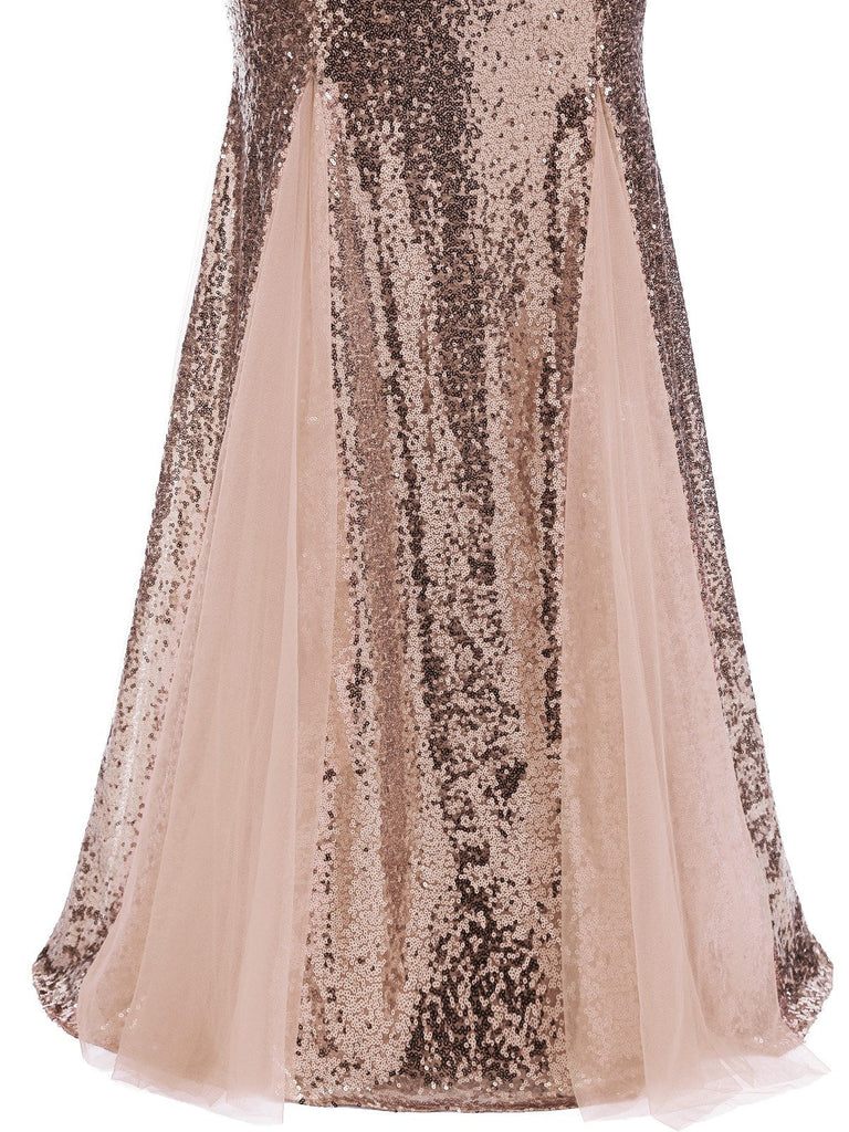 Abito con paillettes senza spalline vintage anni '30