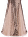 Abito con paillettes senza spalline vintage anni '30