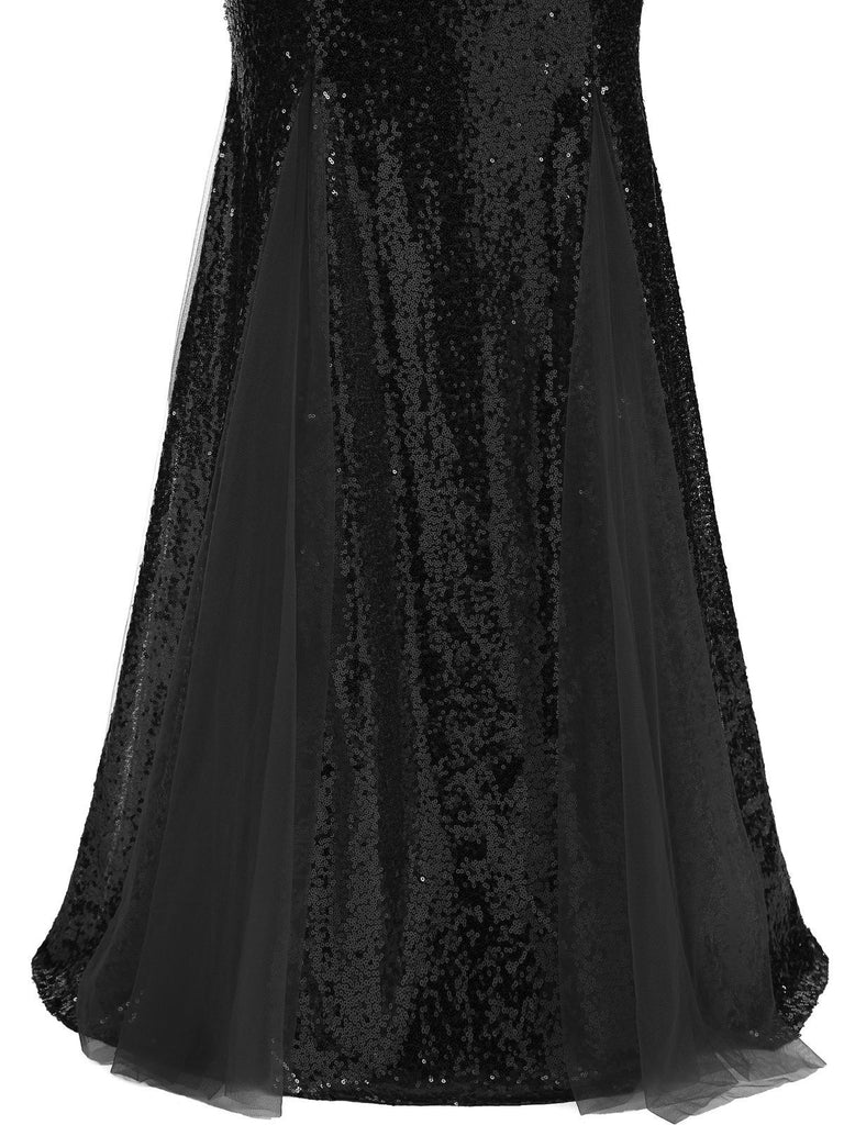Abito con paillettes senza spalline vintage anni '30