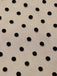 Abito a pois con set di accessori nero anni '50