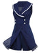 [Prevendita] Tuta corta da marinaio blu navy anni '50